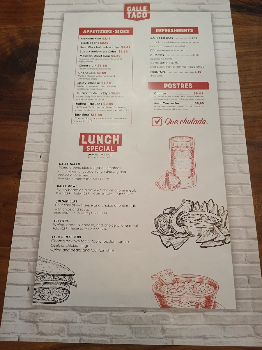 Calle Taco Menu - Image 4