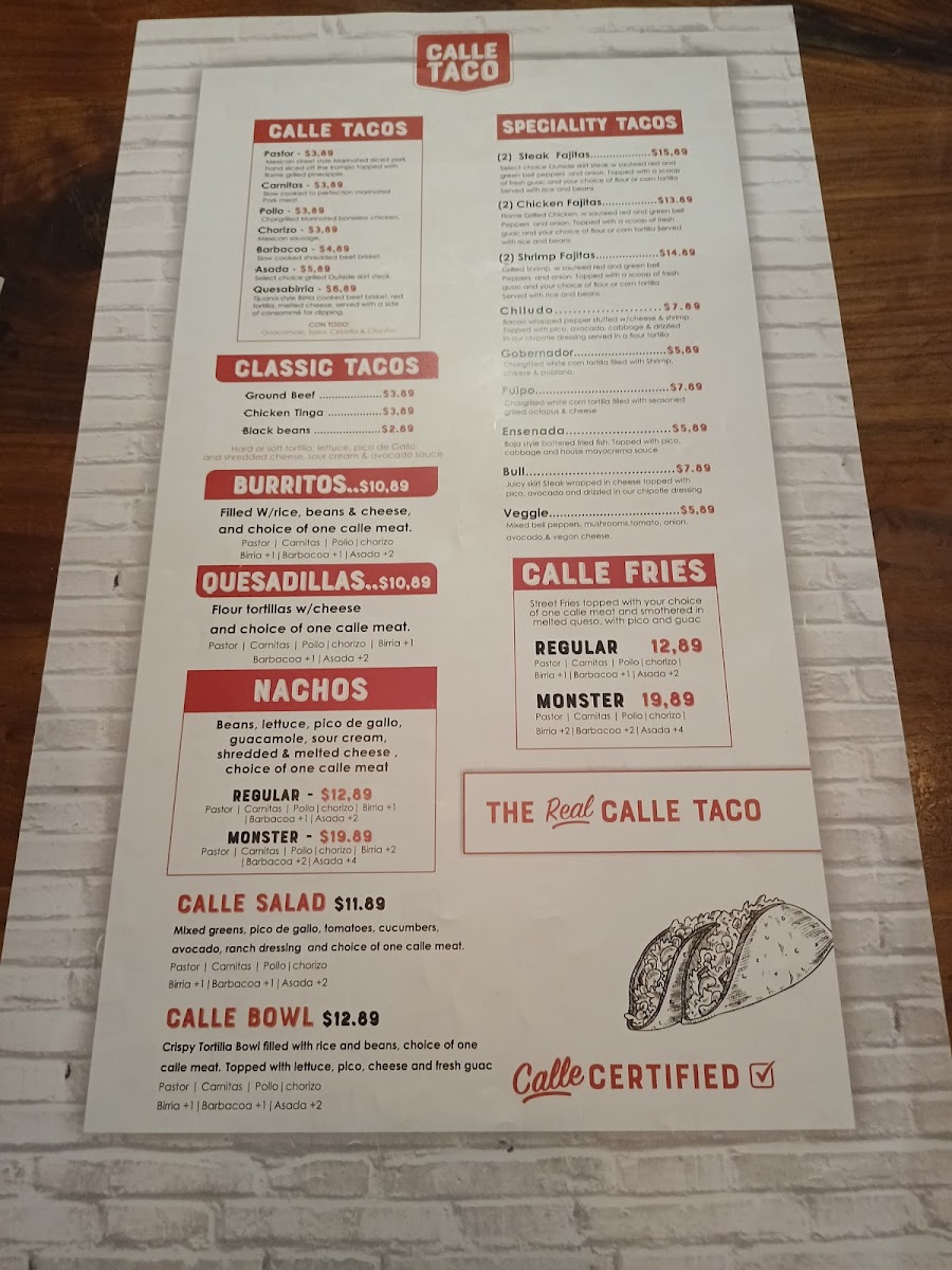 Calle Taco Menu - Image 6